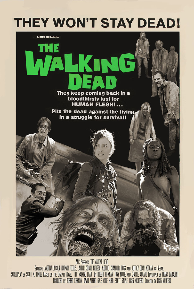 Illustration for article titled The Walking Dead Takes Over Some of the Most Famous Movie Posters Ever